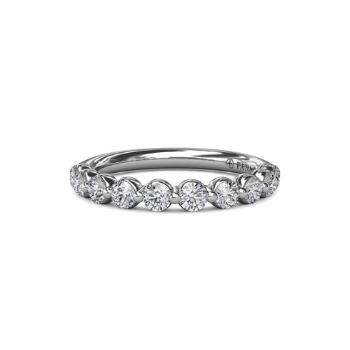Single Prong Set Anniversary Band - 1