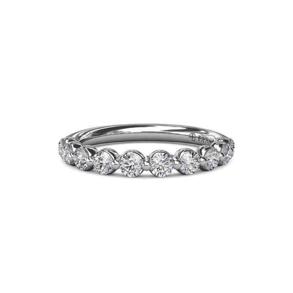 Single Prong Set Anniversary Band - 1