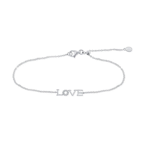 14k Gold & Diamond Bracelet - 0.04ct - 1