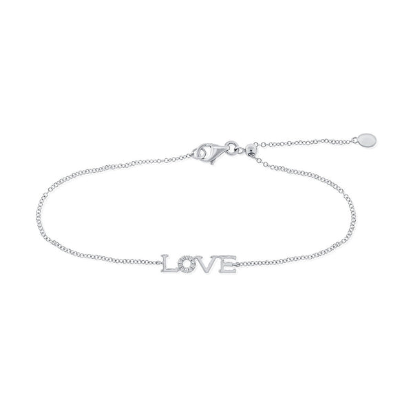 14k Gold & Diamond Bracelet - 0.04ct - 1