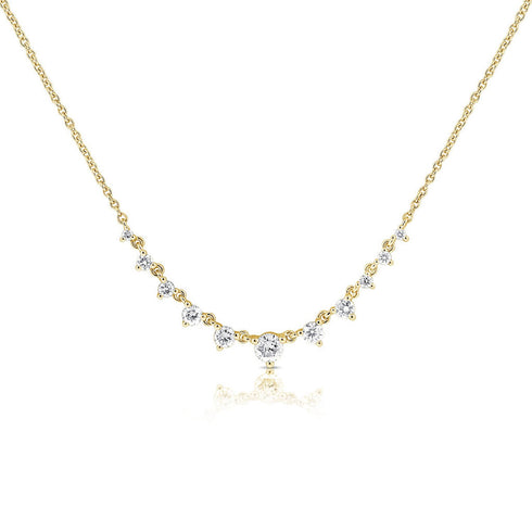 14k Gold & Diamond Necklace - 0.49ct - 1