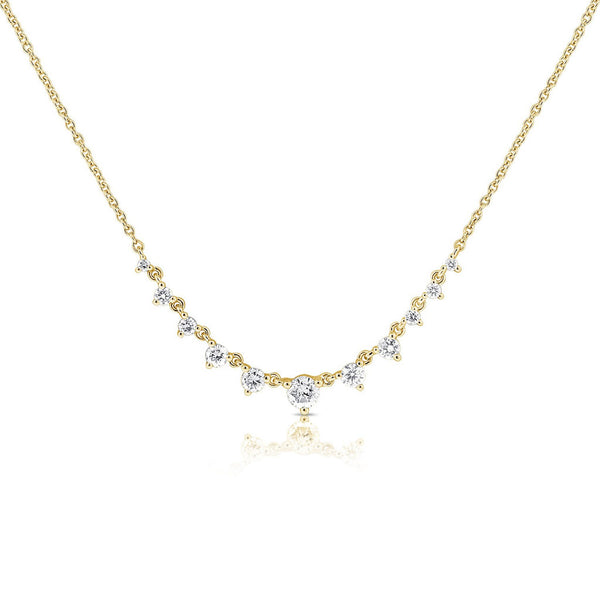 14k Gold & Diamond Necklace - 0.49ct - 1