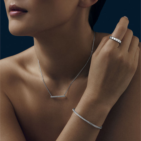 Ice Cube White Gold Ring - 3