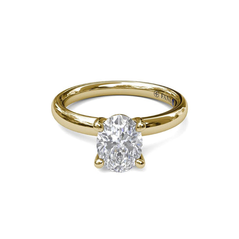 Classic Oval Cut Solitaire - 3