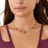 8K Yellow Gold Gemstone Necklace, 16.5"-18" - 3