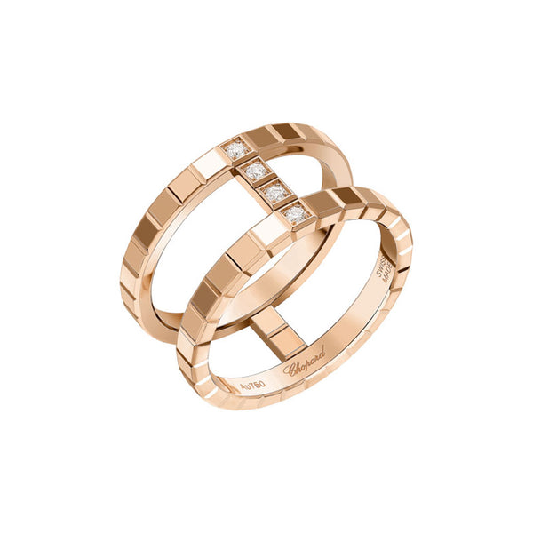 Ice Cube Rose Gold Ring - 1