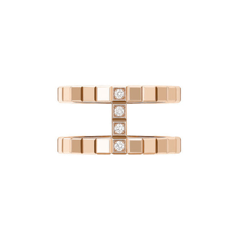 Ice Cube Rose Gold Ring - 2