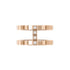 Ice Cube Rose Gold Ring - 2