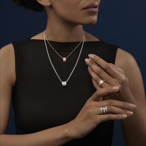 Ice Cube Rose Gold Necklace - 3