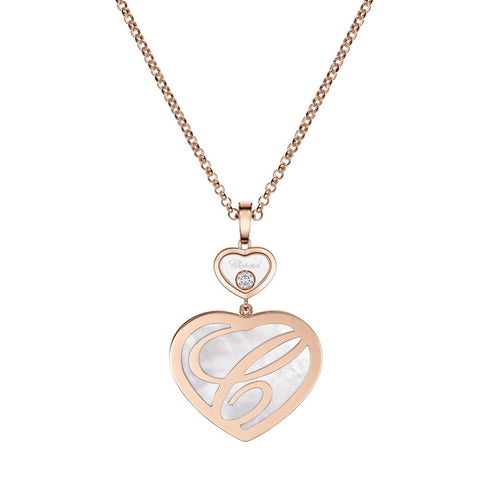 Happy HeartsRose Gold Necklace - 2
