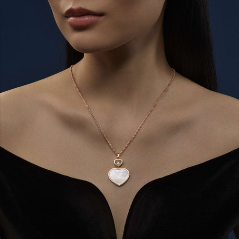 Happy HeartsRose Gold Necklace - 3