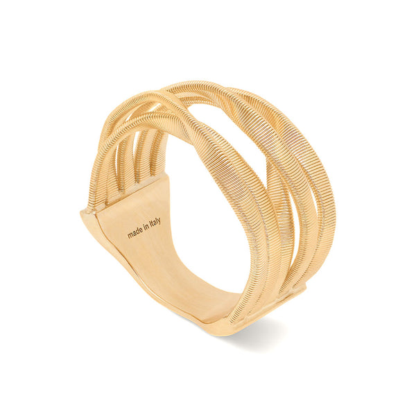 18K Yellow Gold Five Row Coil Ring - 1