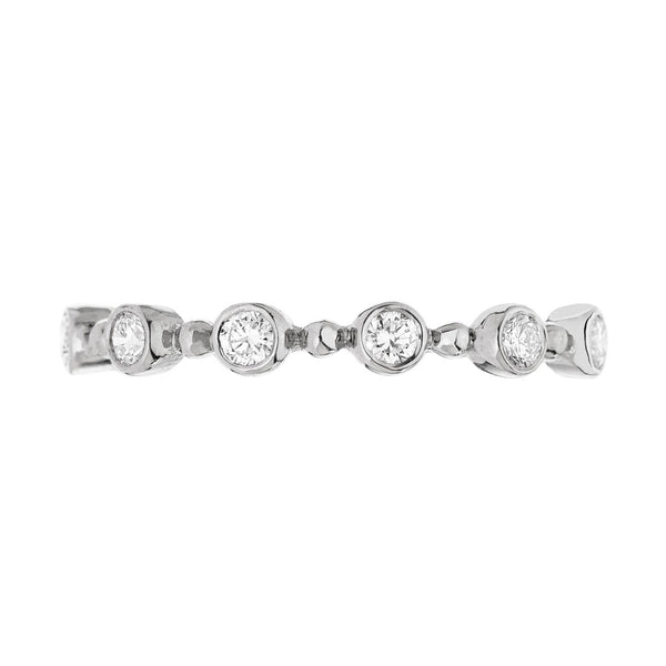 Petit Bubble White Diamond Band - 1