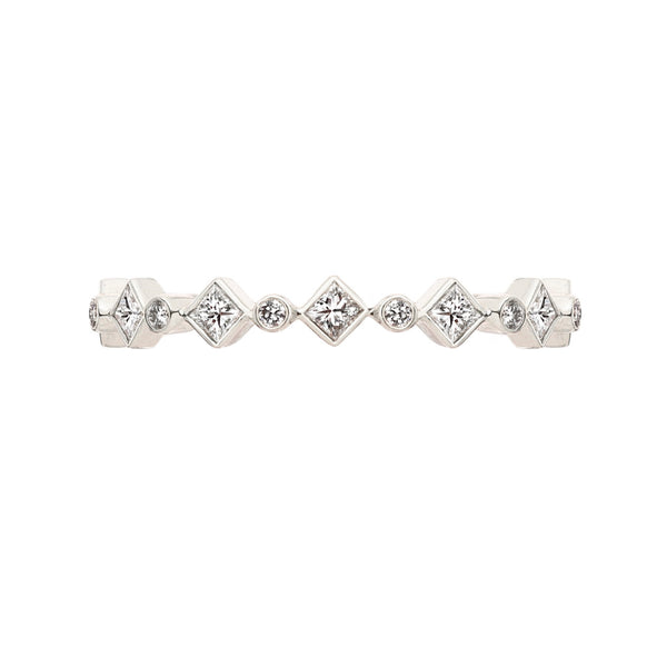 Catherine White Diamond Band - 1