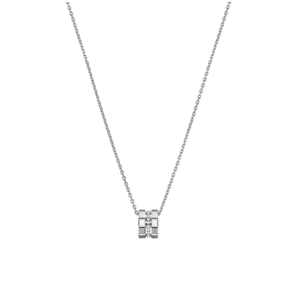 Ice Cube White Gold Necklace - 1