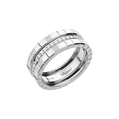 Ice Cube White Gold Ring - 1