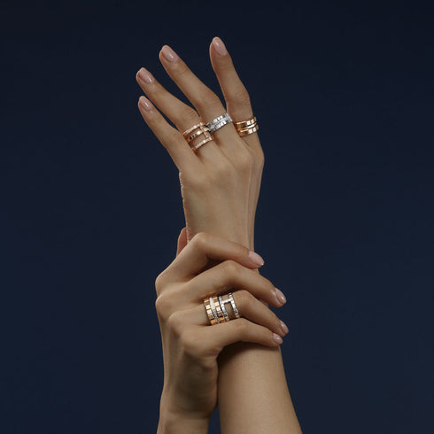 Ice Cube White Gold Ring - 3
