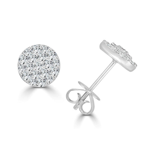 14k Gold & Diamond Stud Earrings - 0.70ct - 1
