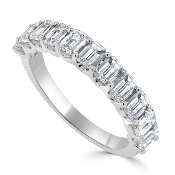 14K Gold & Emerald-Cut Diamond  Band - 2.03ct - 2