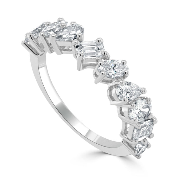 14k Gold & Fancy-Shape Diamond Ring- 1.20ct - 1
