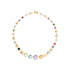 18K Yellow Gold Gemstone Graduated Necklace, 17" - 1