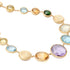 18K Yellow Gold Gemstone Graduated Necklace, 17" - 2