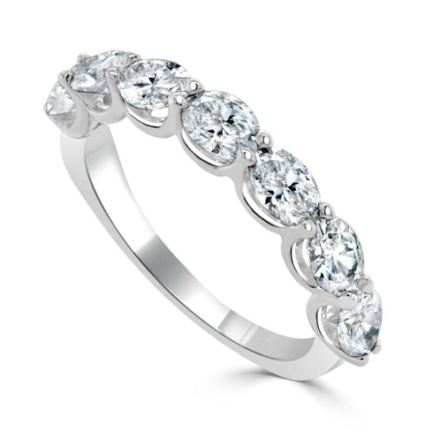 14k Gold & Oval Diamond Band - 1.82ct - 1