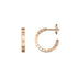 Ice Cube Rose Gold Hoop Earrings - 2