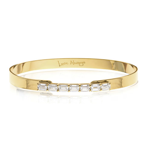 Emerald Cut Diamond Love Always Bracelet - 1