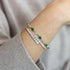 Yellow Gold Bypass Bracelet With 4.20ctw Round Diamonds Bangle - 2