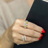 Yellow Gold Bypass Ring With 1.35ctw Diamonds Fashion Ring - 2