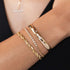 14k Gold Twisted Snake Chain Bracelet - 2
