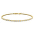 14k Gold & Diamond Flexible Beaded Bangle - 0.88ct - 2
