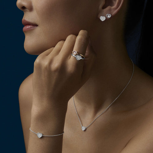 Happy Hearts White Gold Bracelet - 2
