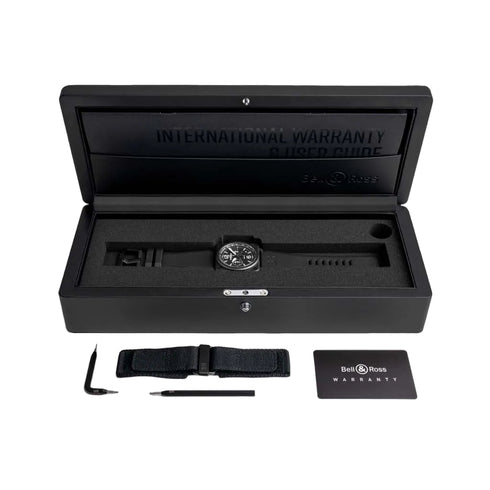 BR-03 Chrono Black Matte Watch - 3