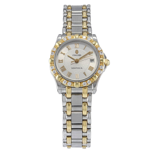 Saratoga Steel and Gold Watch - 1
