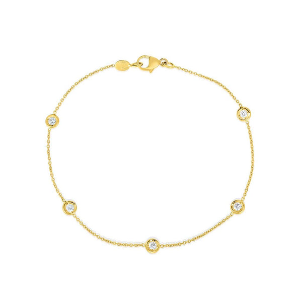 Diamonds by the Inch Five Station Bracelet - 1