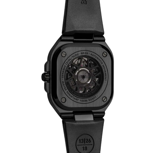 BR-05 Skeleton Black Ceramic Watch - 2