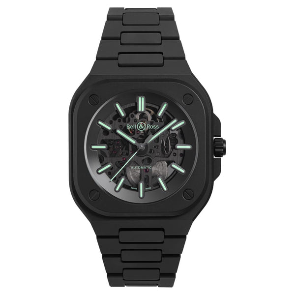 BR-05 Skeleton Black Lum Ceramic Watch - 1