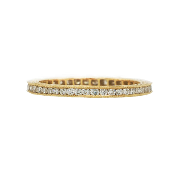 Channel White Diamond Band - 1