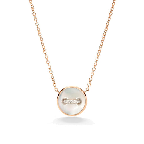 Pom Pom Dot Necklace with pendant - 3
