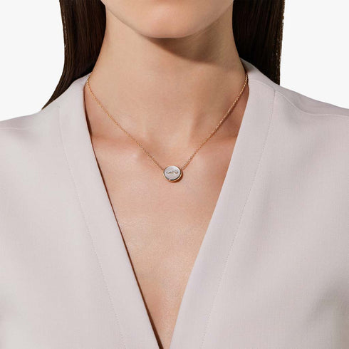 Pom Pom Dot Necklace with pendant - 4