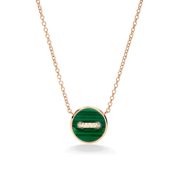 Pom Pom Dot Necklace with pendant - 1