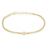 14k Diamond Nugget Box Chain Bracelet - 1