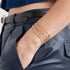 14k Diamond Nugget Box Chain Bracelet - 2