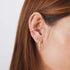 14k 5 Graduated Prong Diamond Curve Studs - 2