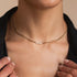 14k Itty Bitty Pavé Diamond MAMA Small Curb Chain Necklace - 2