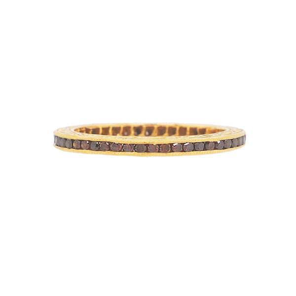 Channel Burnt Orange Diamond Band - 1
