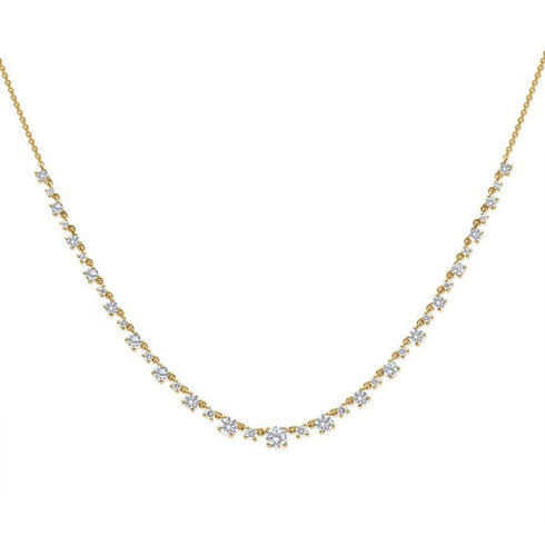 Diamond Station Necklace - 1