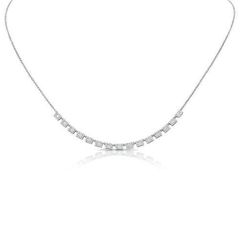 Baguettes And Diamond Station Earrings - 1
